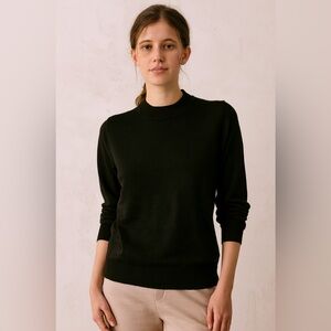 Vintage Black Crewneck Sweater wool